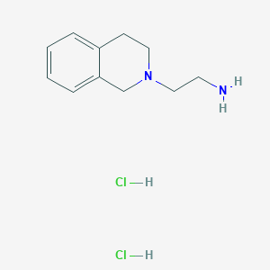 molecular formula C11H18Cl2N2 B2496696 [2-(3,4-dihydro-2(1H)-isoquinolinyl)ethyl]amine dihydrochloride CAS No. 300578-48-7