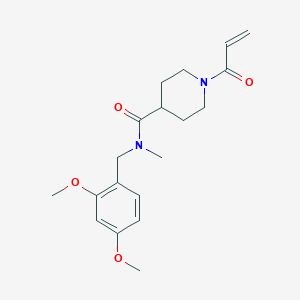 N-[(2,4-Dimethoxyphenyl)methyl]-N-methyl-1-prop-2-enoylpiperidine-4-carboxamide