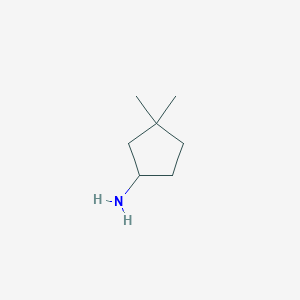 molecular formula C7H15N B2496701 3,3-Dimethylcyclopentan-1-amine CAS No. 207907-68-4