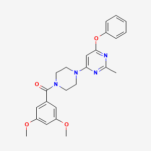 (3,5-Dimethoxyphenyl)(4-(2-methyl-6-phenoxypyrimidin-4-yl)piperazin-1-yl)methanone