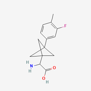 2-Amino-2-[3-(3-fluoro-4-methylphenyl)-1-bicyclo[1.1.1]pentanyl]acetic acid