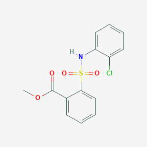 molecular formula C14H12ClNO4S B2496719 甲基-2-[(2-氯苯基)磺酰胺基]苯甲酸酯 CAS No. 221242-82-6
