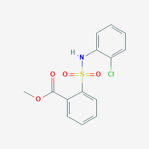 molecular formula C14H12ClNO4S B2496719 2-[(2-氯苯基)磺酰胺基]苯甲酸甲酯 CAS No. 221242-82-6