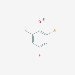 molecular formula C7H6BrFO B2496722 2-溴-4-氟-6-甲基苯酚 CAS No. 1572185-50-2