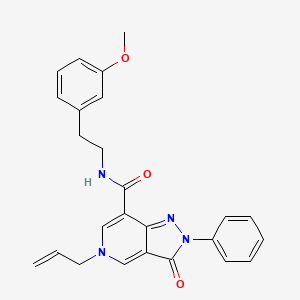5-allyl-N-(3-methoxyphenethyl)-3-oxo-2-phenyl-3,5-dihydro-2H-pyrazolo[4,3-c]pyridine-7-carboxamide