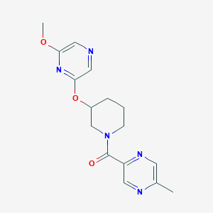 2-{3-[(6-methoxypyrazin-2-yl)oxy]piperidine-1-carbonyl}-5-methylpyrazine