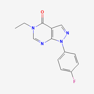 5-ethyl-1-(4-fluorophenyl)-1H-pyrazolo[3,4-d]pyrimidin-4(5H)-one