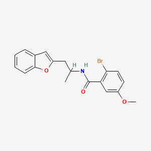 molecular formula C19H18BrNO3 B2496746 N-(1-(benzofuran-2-yl)propan-2-yl)-2-bromo-5-methoxybenzamide CAS No. 2034305-05-8