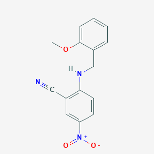 2-[(2-Methoxybenzyl)amino]-5-nitrobenzonitrile