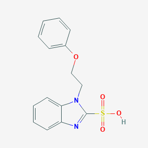 molecular formula C15H14N2O4S B249675 1-(2-Phenoxy-ethyl)-1H-benzoimidazole-2-sulfonic acid 
