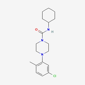 4-(5-chloro-2-methylphenyl)-N-cyclohexylpiperazine-1-carboxamide