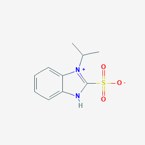 molecular formula C10H12N2O3S B249676 3-propan-2-yl-1H-benzimidazol-3-ium-2-sulfonate 