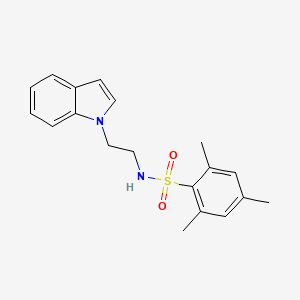 N-(2-indol-1-ylethyl)-2,4,6-trimethylbenzenesulfonamide