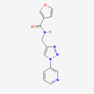N-((1-(pyridin-3-yl)-1H-1,2,3-triazol-4-yl)methyl)furan-3-carboxamide