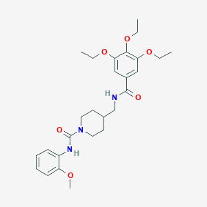 N-(2-methoxyphenyl)-4-((3,4,5-triethoxybenzamido)methyl)piperidine-1-carboxamide