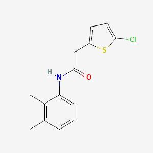 molecular formula C14H14ClNOS B2496791 2-(5-氯噻吩-2-基)-N-(2,3-二甲基苯基)乙酰胺 CAS No. 921776-90-1