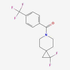 (1,1-Difluoro-6-azaspiro[2.5]octan-6-yl)(4-(trifluoromethyl)phenyl)methanone