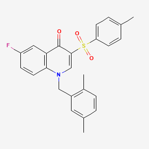 1-(2,5-dimethylbenzyl)-6-fluoro-3-tosylquinolin-4(1H)-one