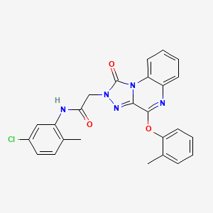 N-(5-chloro-2-methylphenyl)-2-[4-(2-methylphenoxy)-1-oxo-1H,2H-[1,2,4]triazolo[4,3-a]quinoxalin-2-yl]acetamide