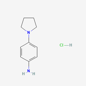 B2496806 4-(1-Pyrrolidinyl)aniline hydrochloride CAS No. 216670-47-2; 2632-65-7; 342-25-6