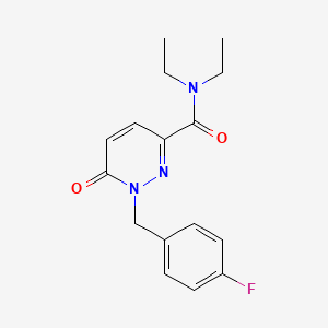 N,N-diethyl-1-(4-fluorobenzyl)-6-oxo-1,6-dihydropyridazine-3-carboxamide