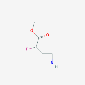 molecular formula C6H10FNO2 B2496816 Methyl 2-(azetidin-3-yl)-2-fluoroacetate CAS No. 2089999-64-2