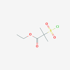 Ethyl 2-(chlorosulfonyl)-2-methylpropanoate