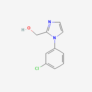 molecular formula C10H9ClN2O B2496819 1H-Imidazole-2-methanol, 1-(3-chlorophenyl)- CAS No. 51581-56-7