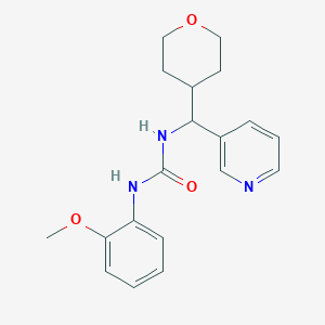 1-(2-methoxyphenyl)-3-(pyridin-3-yl(tetrahydro-2H-pyran-4-yl)methyl)urea