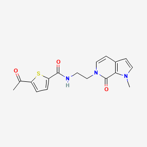 5-acetyl-N-(2-(1-methyl-7-oxo-1H-pyrrolo[2,3-c]pyridin-6(7H)-yl)ethyl)thiophene-2-carboxamide