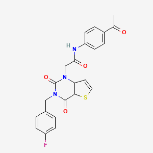 N-(4-acetylphenyl)-2-{3-[(4-fluorophenyl)methyl]-2,4-dioxo-1H,2H,3H,4H-thieno[3,2-d]pyrimidin-1-yl}acetamide