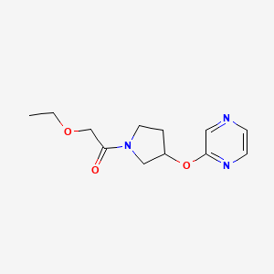 2-Ethoxy-1-(3-(pyrazin-2-yloxy)pyrrolidin-1-yl)ethanone
