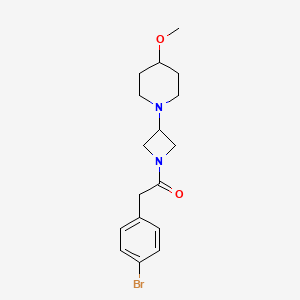 2-(4-Bromophenyl)-1-[3-(4-methoxypiperidin-1-yl)azetidin-1-yl]ethan-1-one