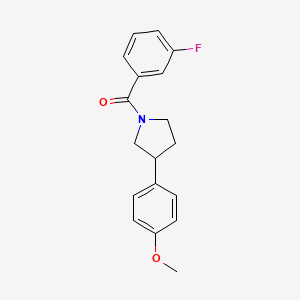 (3-Fluorophenyl)(3-(4-methoxyphenyl)pyrrolidin-1-yl)methanone