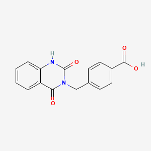 molecular formula C16H12N2O4 B2496855 4-((2,4-dioxo-1,4-dihydroquinazolin-3(2H)-yl)methyl)benzoic acid CAS No. 849235-59-2