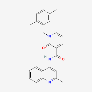 molecular formula C25H23N3O2 B2496857 1-(2,5-dimethylbenzyl)-N-(2-methylquinolin-4-yl)-2-oxo-1,2-dihydropyridine-3-carboxamide CAS No. 941989-54-4