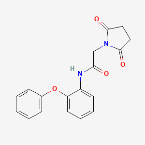 2-(2,5-dioxopyrrolidin-1-yl)-N-(2-phenoxyphenyl)acetamide