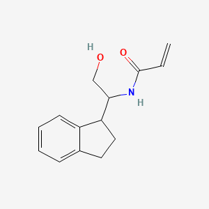 N-[1-(2,3-Dihydro-1H-inden-1-yl)-2-hydroxyethyl]prop-2-enamide