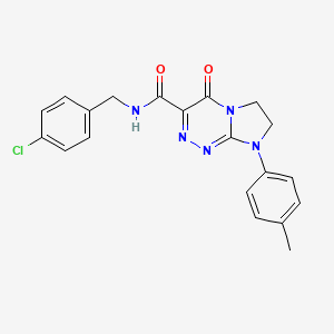 N-(4-chlorobenzyl)-4-oxo-8-(p-tolyl)-4,6,7,8-tetrahydroimidazo[2,1-c][1,2,4]triazine-3-carboxamide