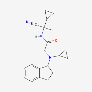 N-(1-cyano-1-cyclopropylethyl)-2-[cyclopropyl(2,3-dihydro-1H-inden-1-yl)amino]acetamide