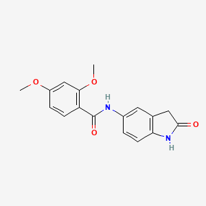 molecular formula C17H16N2O4 B2496891 2,4-dimethoxy-N-(2-oxoindolin-5-yl)benzamide CAS No. 921838-88-2