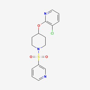 3-Chloro-2-((1-(pyridin-3-ylsulfonyl)piperidin-4-yl)oxy)pyridine