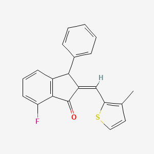 7-Fluoro-2-[(3-methyl-2-thienyl)methylene]-3-phenyl-1-indanone