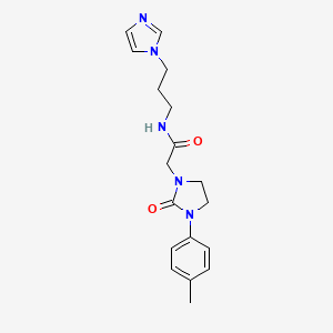 N-(3-(1H-imidazol-1-yl)propyl)-2-(2-oxo-3-(p-tolyl)imidazolidin-1-yl)acetamide