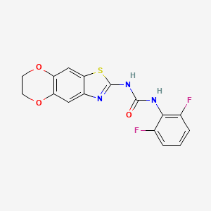 1-(2,6-Difluorophenyl)-3-(6,7-dihydro-[1,4]dioxino[2',3':4,5]benzo[1,2-d]thiazol-2-yl)urea