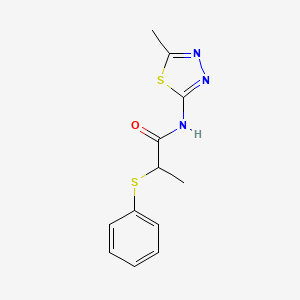 N-(5-methyl-1,3,4-thiadiazol-2-yl)-2-(phenylthio)propanamide