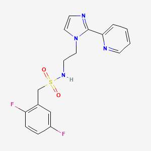 1-(2,5-difluorophenyl)-N-(2-(2-(pyridin-2-yl)-1H-imidazol-1-yl)ethyl)methanesulfonamide