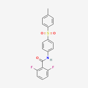 2,6-difluoro-N-{4-[(4-methylphenyl)sulfonyl]phenyl}benzenecarboxamide