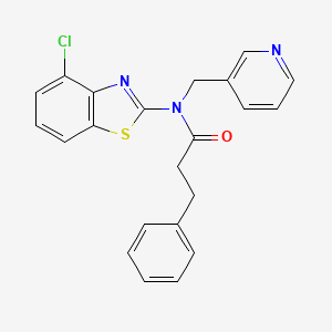 N-(4-chlorobenzo[d]thiazol-2-yl)-3-phenyl-N-(pyridin-3-ylmethyl)propanamide