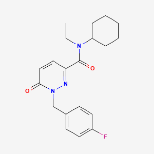 N-cyclohexyl-N-ethyl-1-(4-fluorobenzyl)-6-oxo-1,6-dihydropyridazine-3-carboxamide